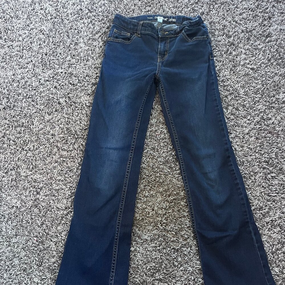 Cat&Jack Dark-Washed Bootleg girls(12)